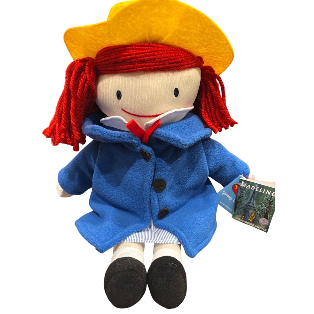 Yottoy Madeline‎ Classic 16" Soft Doll Plush New With Tags Ludwig Bemelmans
